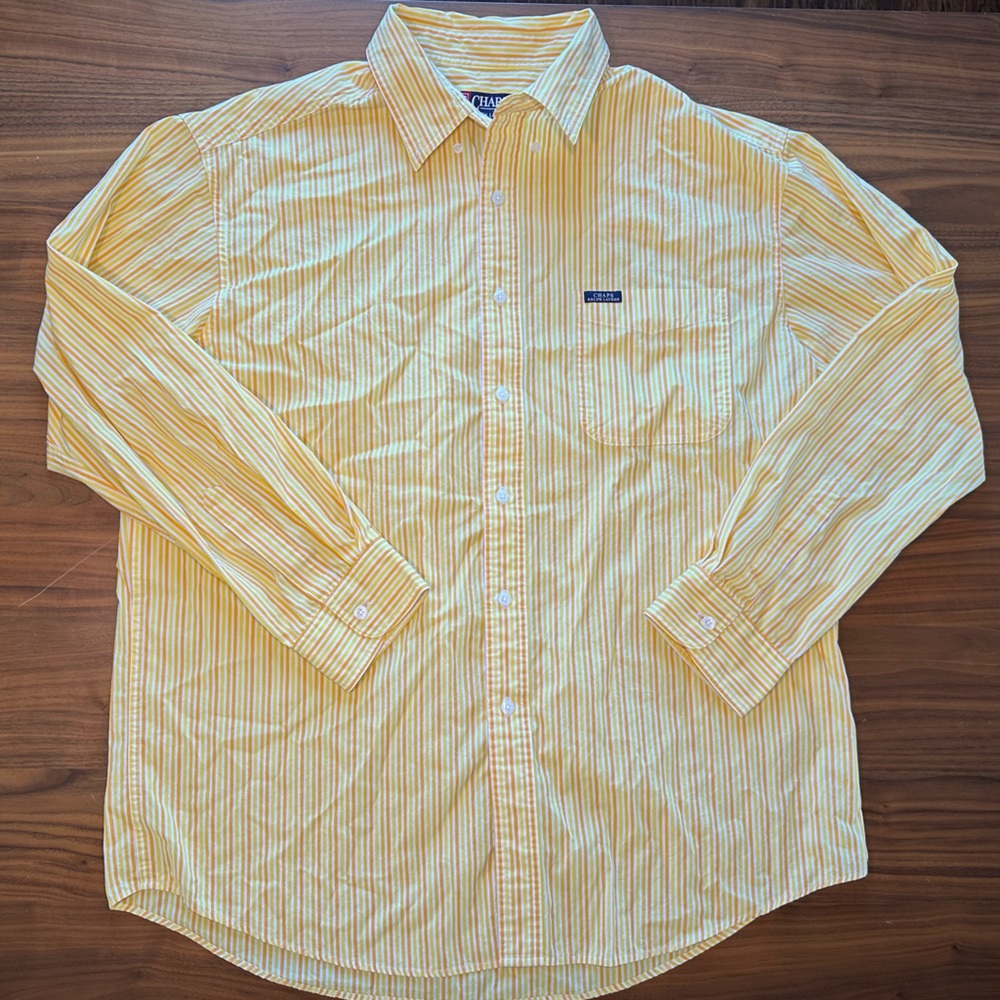 Chaps Ralph Lauren Striped Long Sleeve Button Up Men’s Size XL